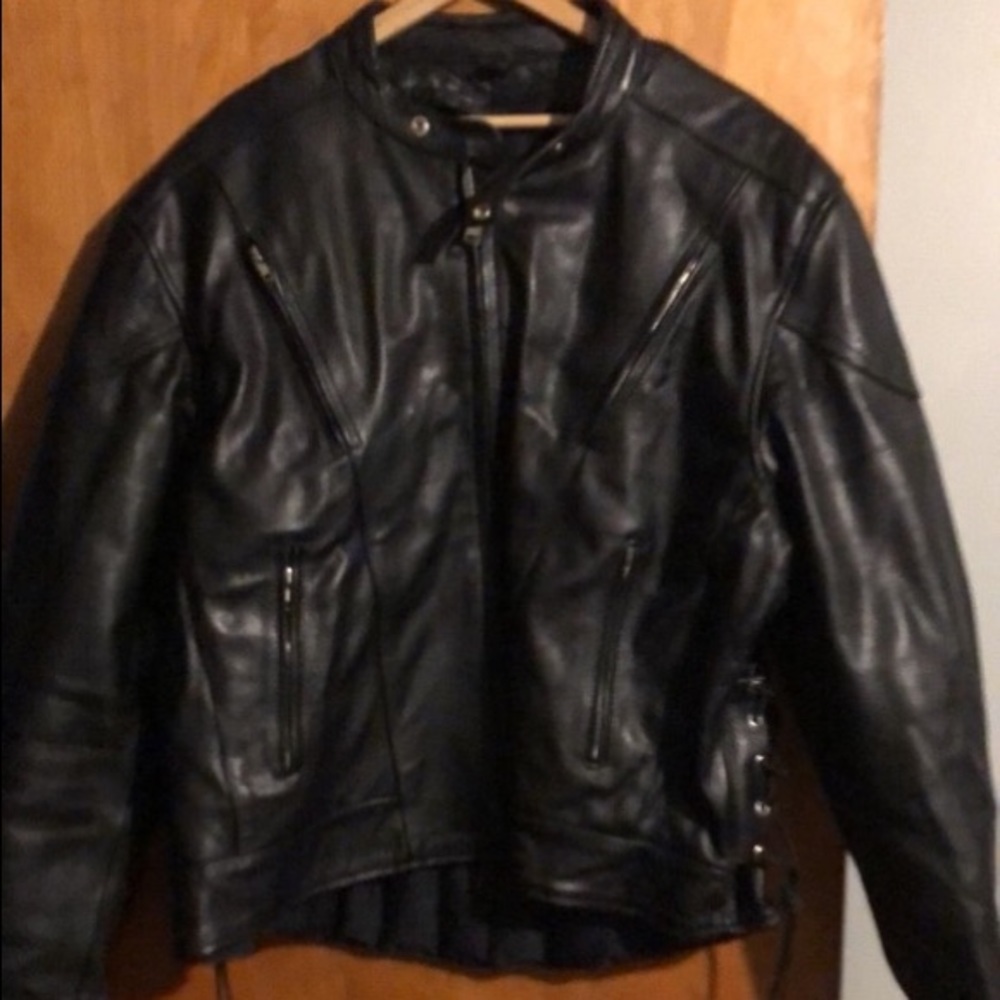 Genuine Leather padded Motorcycle Jacket!!